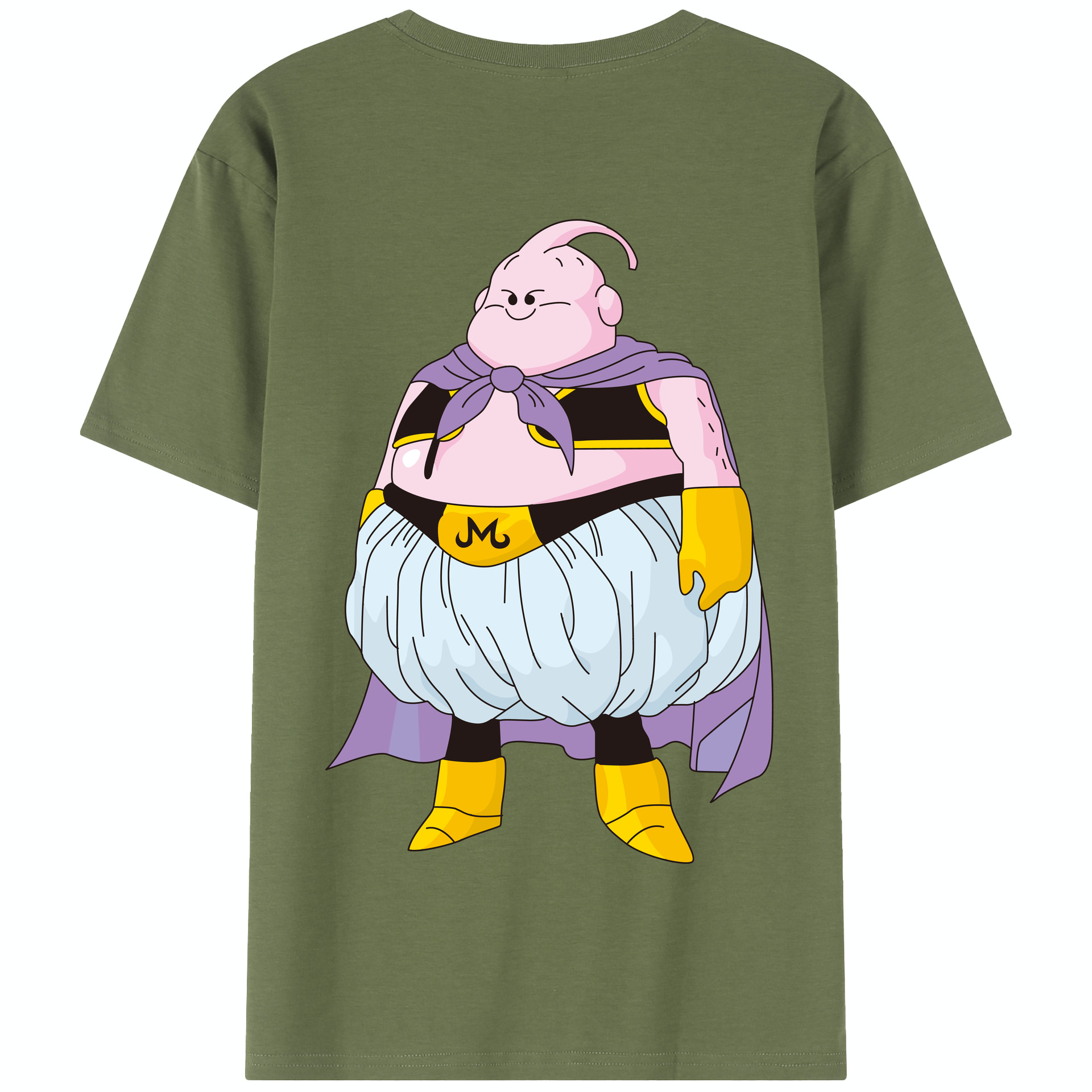 （画像用） ドラゴンボール 魔人ブウ DRAGON BALL Majin Buu 綿100％半袖Tシャツ（背面プリント）